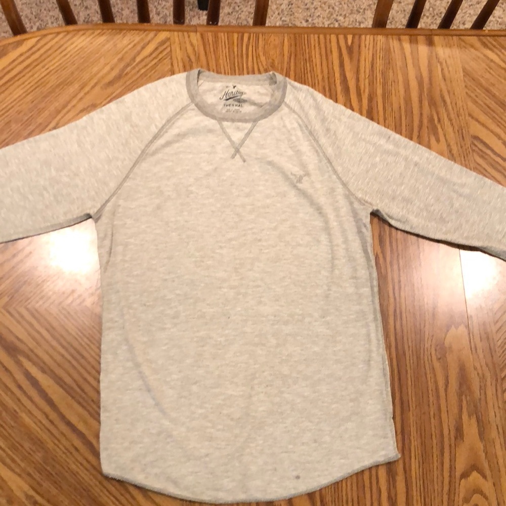American Eagle Grey Thermal Longsleeve